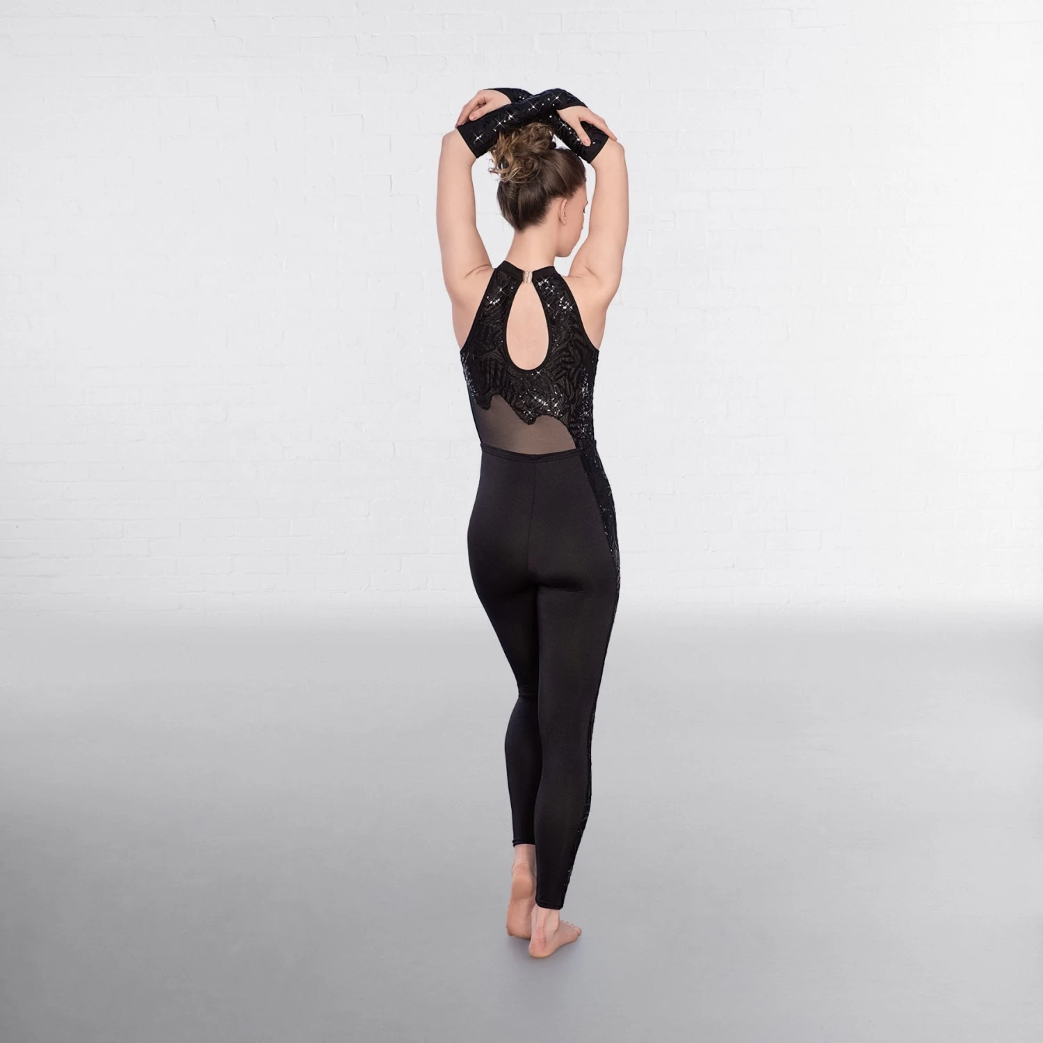 1st Position Flame Sequin Keyhole Backed Catsuit - Image 7