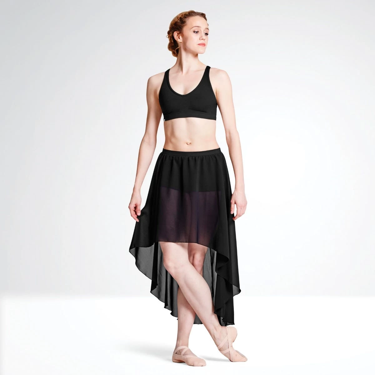 Bloch Daria Georgette Hi Low Skirt With Shorts - Image 2