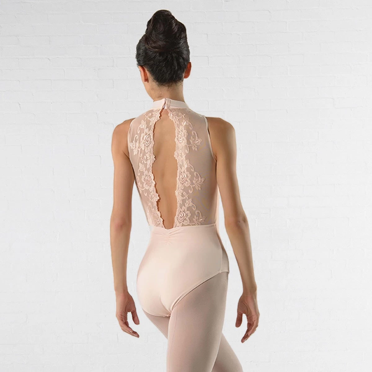 Ballet Rosa Amelie High Neck Leotard With Scallop Lace Open Back - Image 4