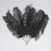 Large 7 Feather Fan (Black)