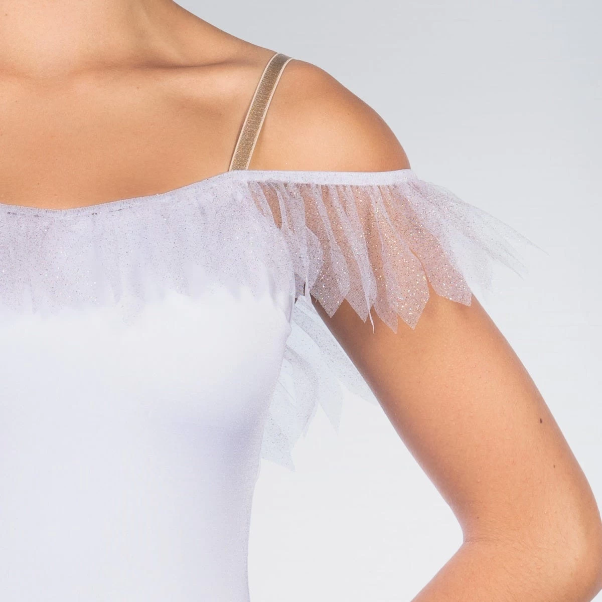 1st Position Sparkle Ombré Ballet Dress With Tulle Petal Trim - Image 4