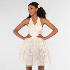 1st Position Daisy Tulle Skirt With Separate Halterneck Leotard