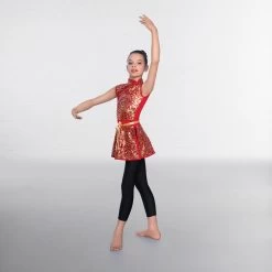 1st Position Chinese Sequin Over Dress