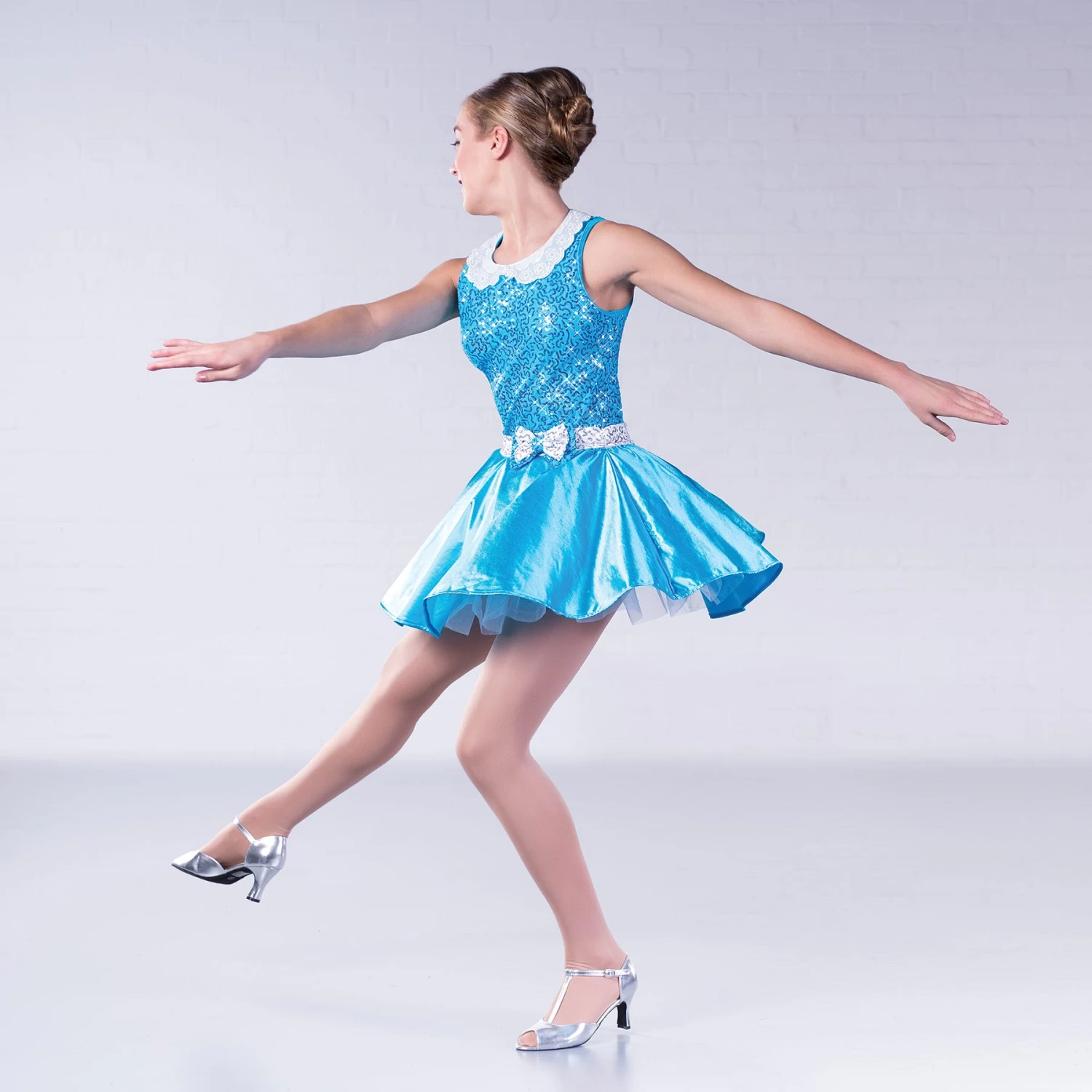 1st Position Sequin Collar Glitz Costume - Image 5