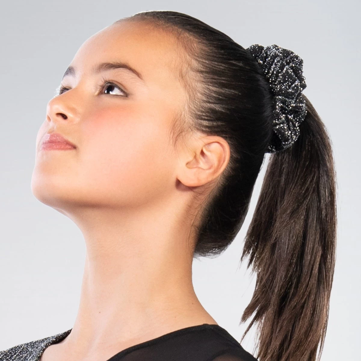 1st Position Asymmetrical Lurex And Mesh Panelled Crop Top And Shorts - Image 5