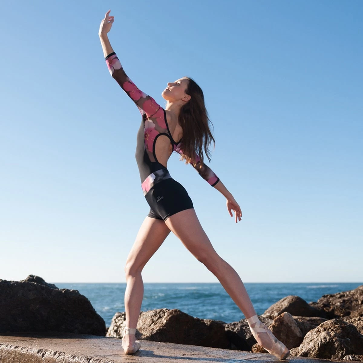 Dansez 1901 Mesh Sleeve Leotard - Image 2