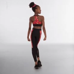 1st Position Leopard Print Crop Top And Leggings