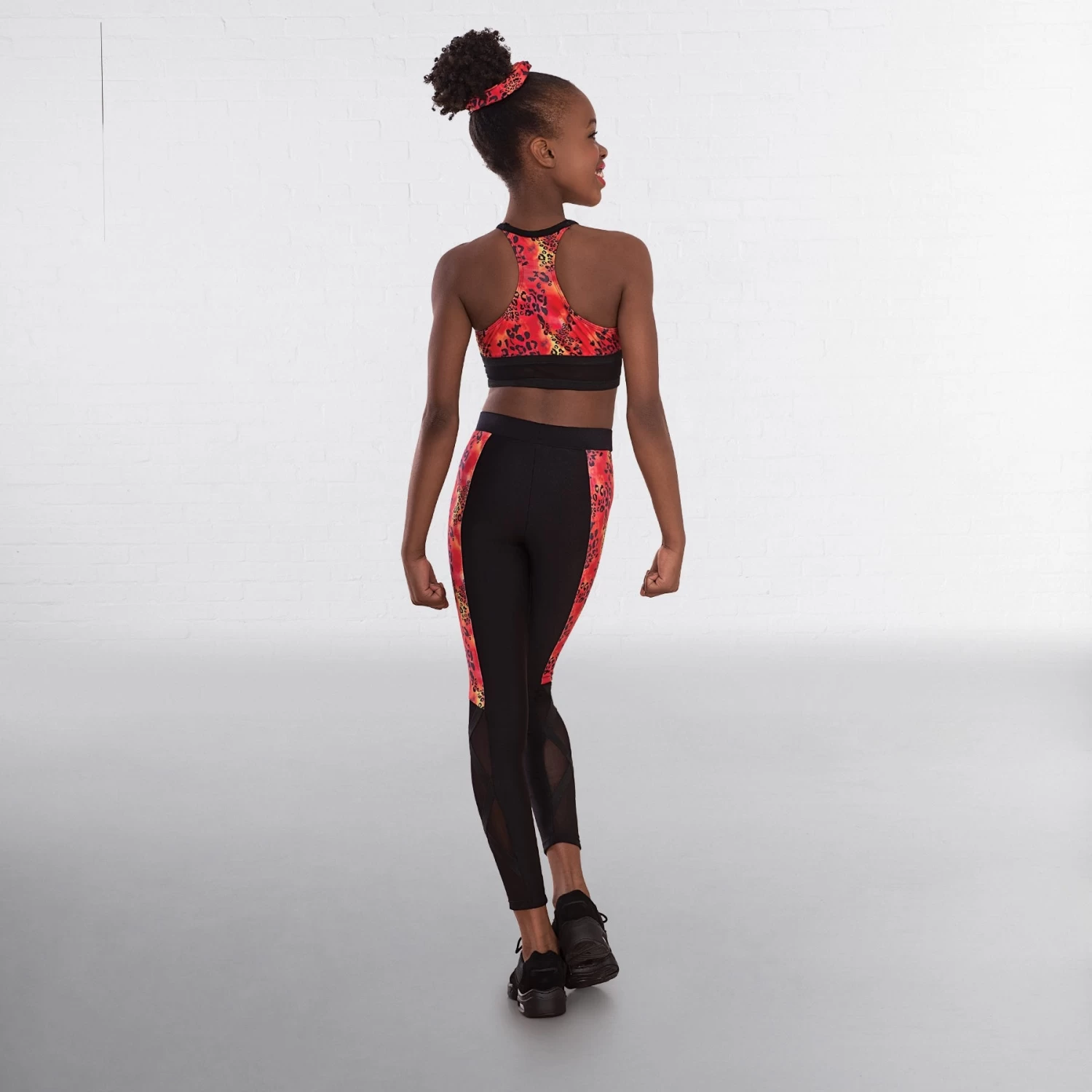 1st Position Leopard Print Crop Top And Leggings