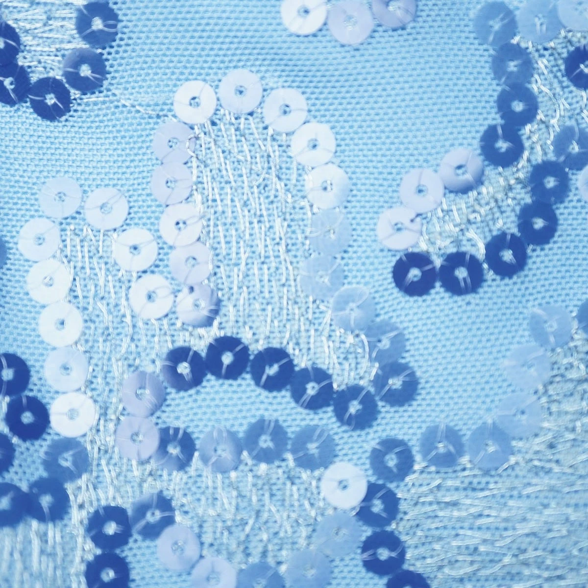 1st Position Scooped Neck Sequinned Dress With Frill Trim - Image 5