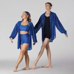 1st Position Three Piece Shorts Crop Top And Shirt