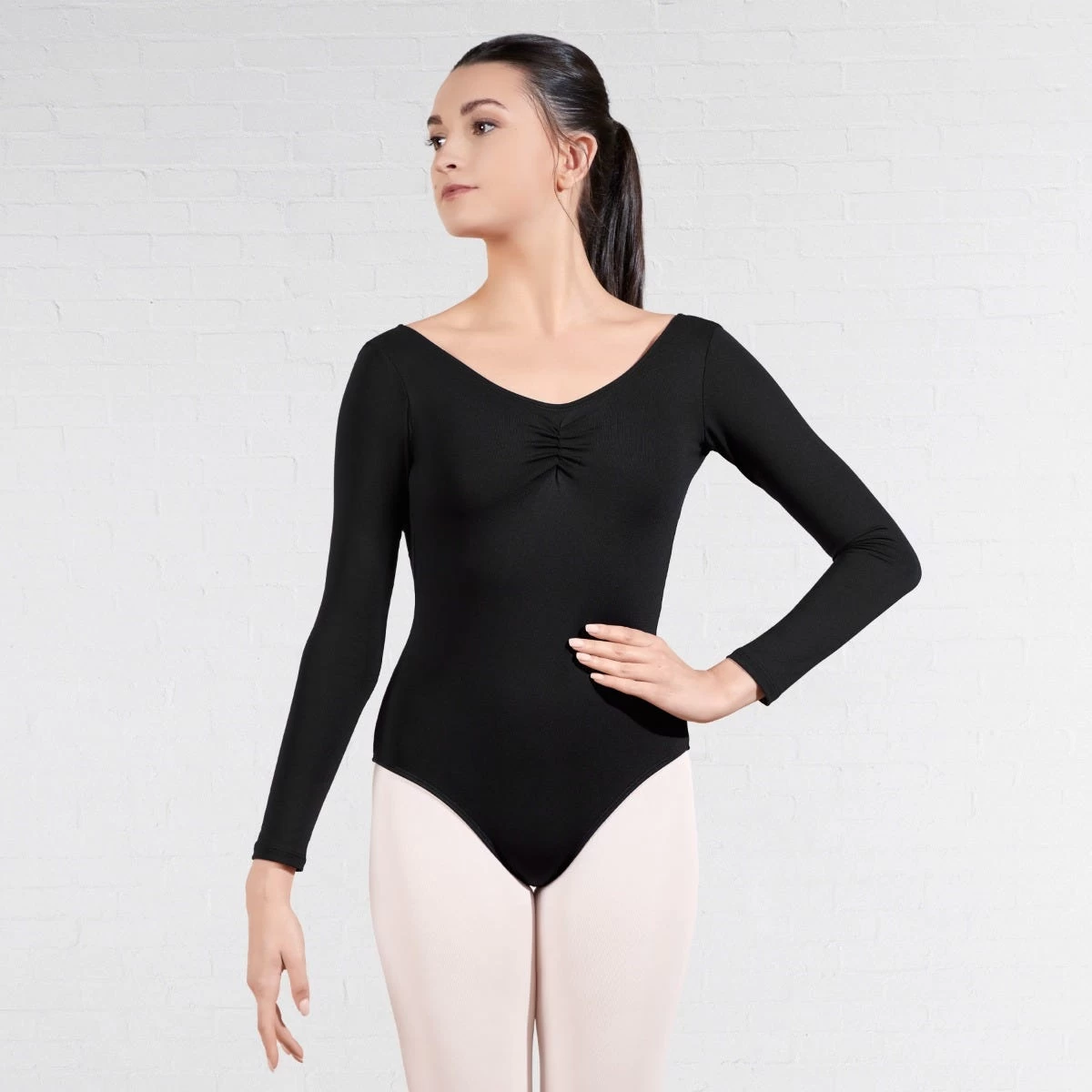 Harmony By 1st Position Scoop Back Long Sleeved Leotard - Image 5