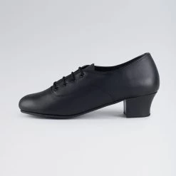 1st Position Leather Cuban Heel Oxford Shoes