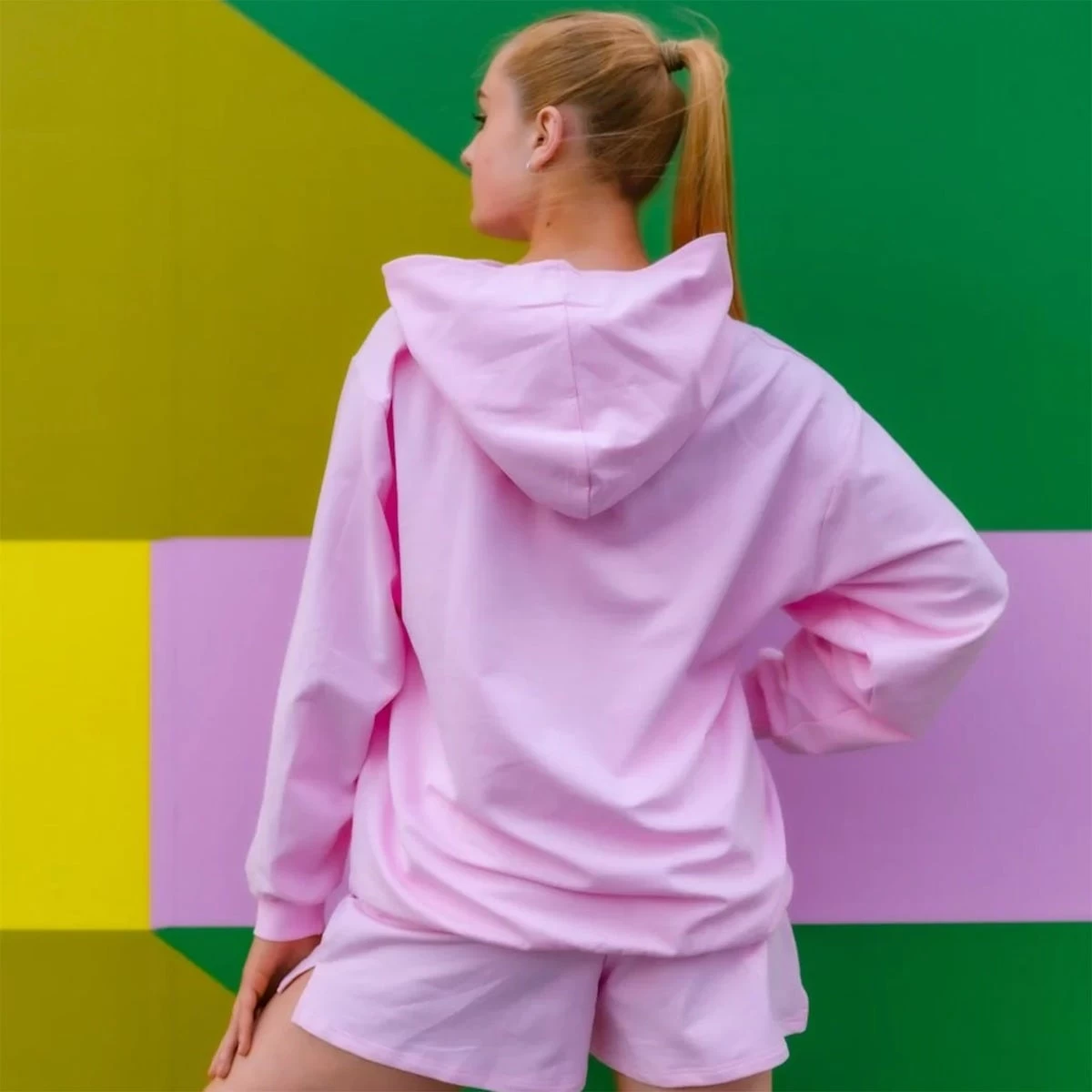 ONYRO Kangaroo Summer Pink Organic Hoodie - Image 2