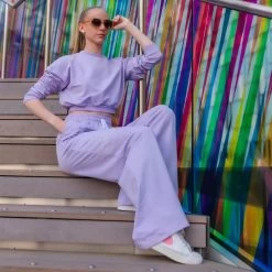 ONYRO Wide Organic Summer Wide Leg Joggers