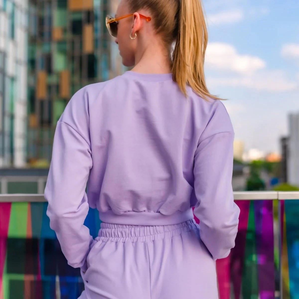 ONYRO Summer Organic Crop Top Sweater - Image 2