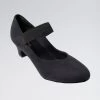 So Danca Suede Upper Elasticated Strap Low Heeled Shoes