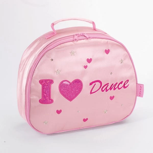 Katz I Heart Dance Satin Oval Vanity Case