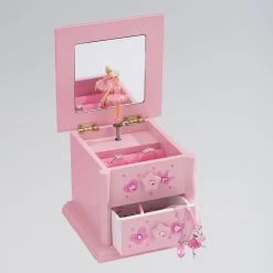 Katz Small Wooden 2 Drawer Jewellery Box