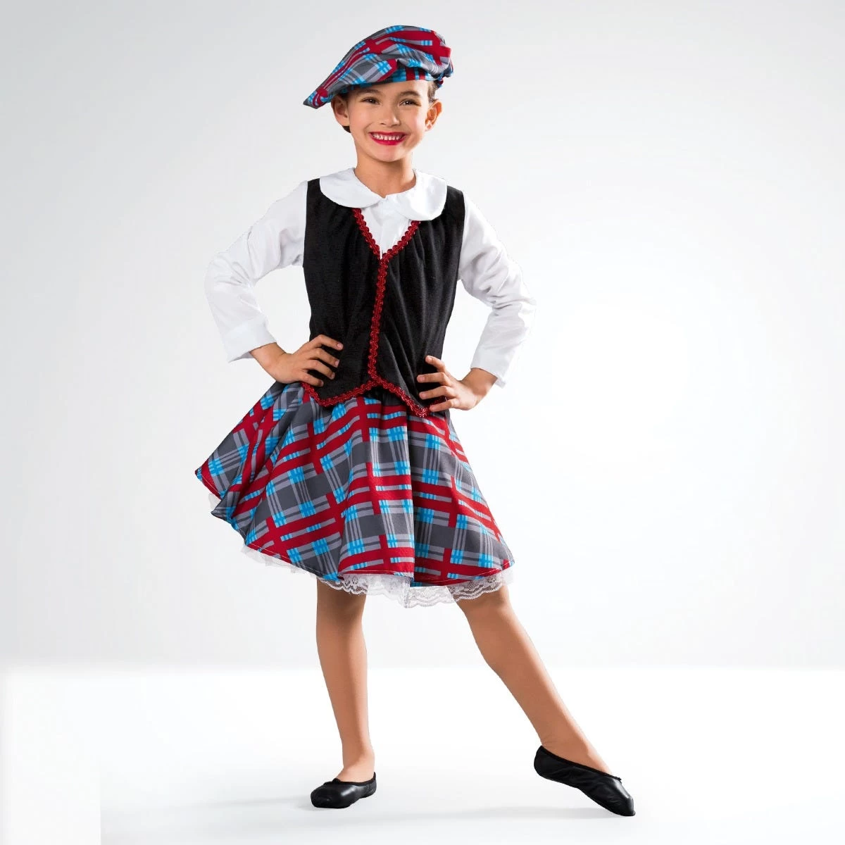 Scotswoman Outfit (Top, Skirt, Hat)